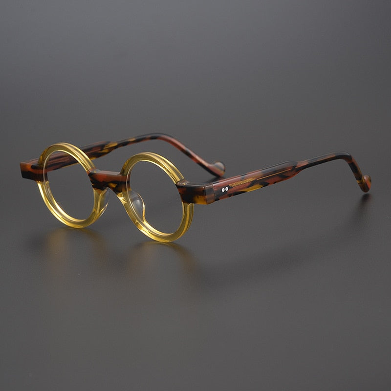 Monture de lunettes ronde en acétate vintage Veda 