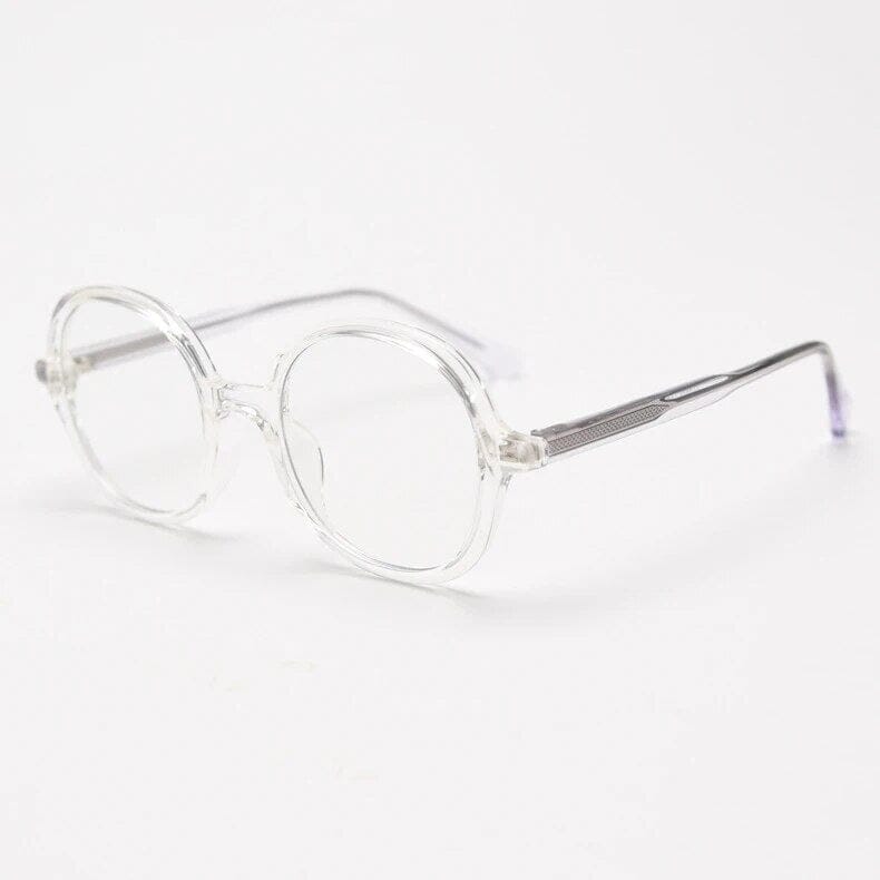 Lamar Large Size Round TR90 Vintage Eyeglass Frame