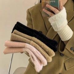 Gants en tricot de luxe Snow Luxe