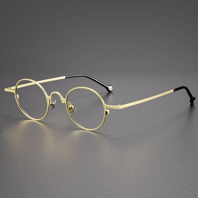 Montures de lunettes rondes vintage en titane Briar