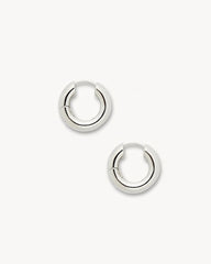 Baby Chunky Hoops in Silver