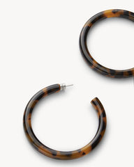 Bold Hoops in Classic Tortoise