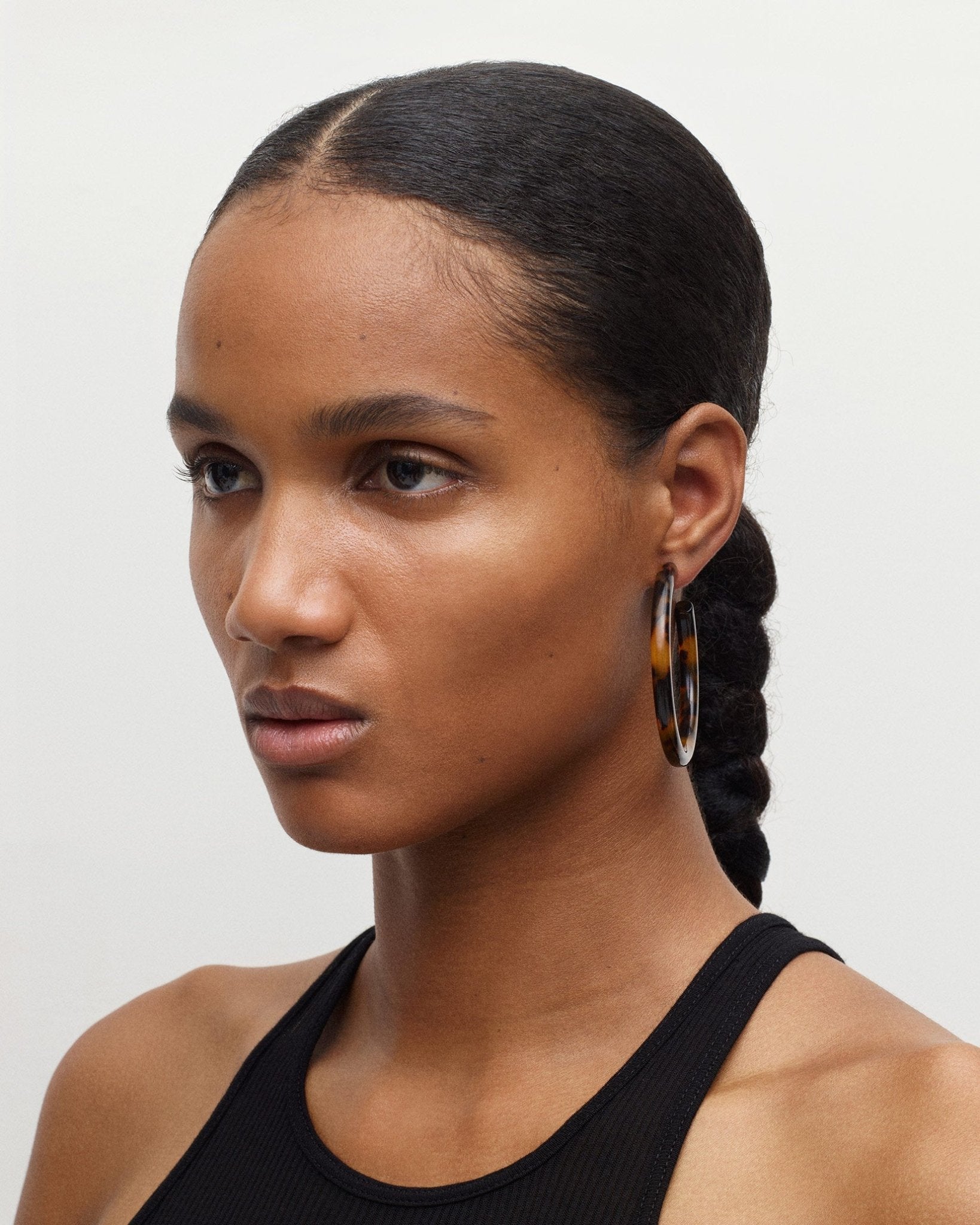 Bold Hoops in Classic Tortoise