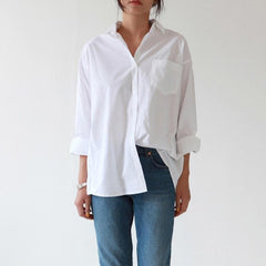 Basic Feel White Button Up Shirt