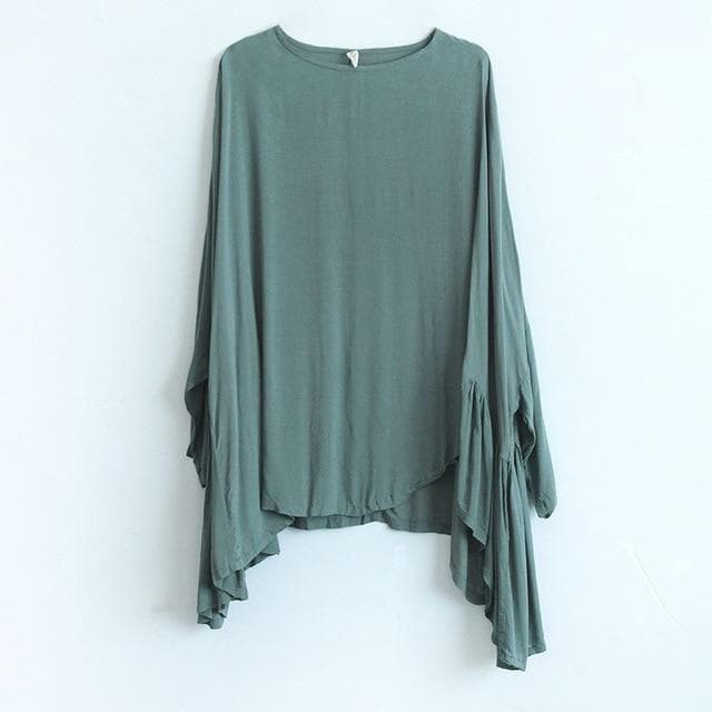 Batwing Sleeves Oversized Top | Lotus