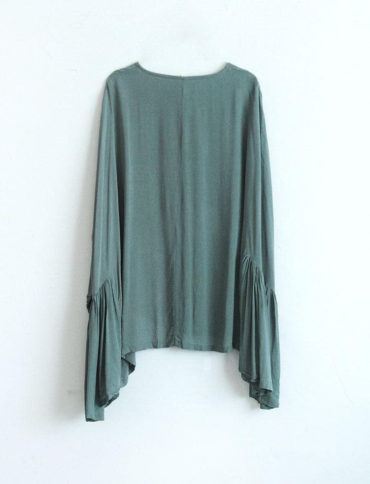 Batwing Sleeves Oversized Top | Lotus