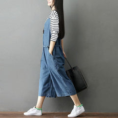 Blue Denim Loose 90s Overall