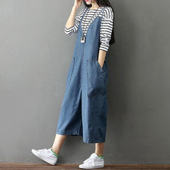 Blue Denim Loose 90s Overall