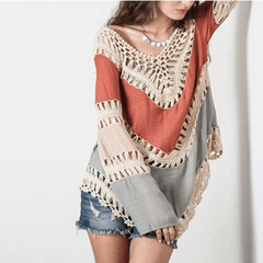 Boho Lace Patchwork Shirt