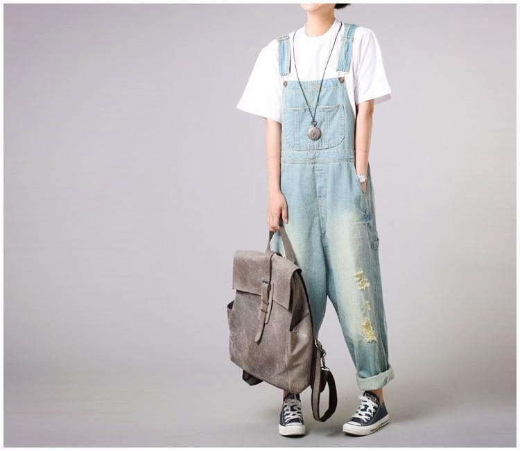 Casual Loose Denim Overalls