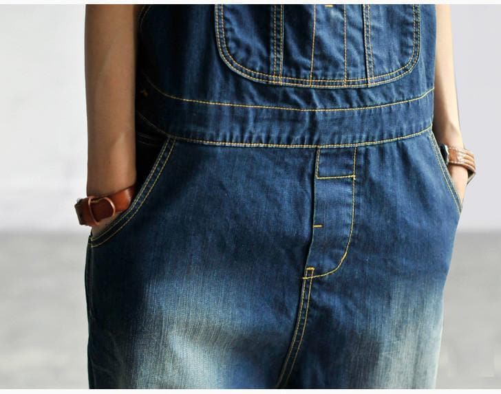 Casual Loose Denim Overalls