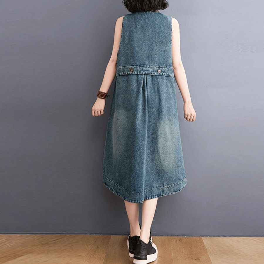 Robe salopette en jean Sunday Ready