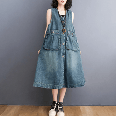 Robe salopette en jean Sunday Ready