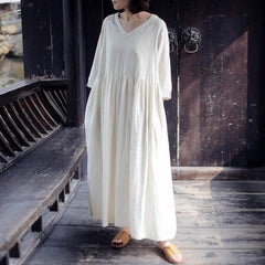 Robe longue blanche Beauty Dream | Zen