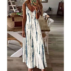 Robe de plage bohème chic tie-dye