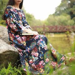 Flower Power Maxikleid