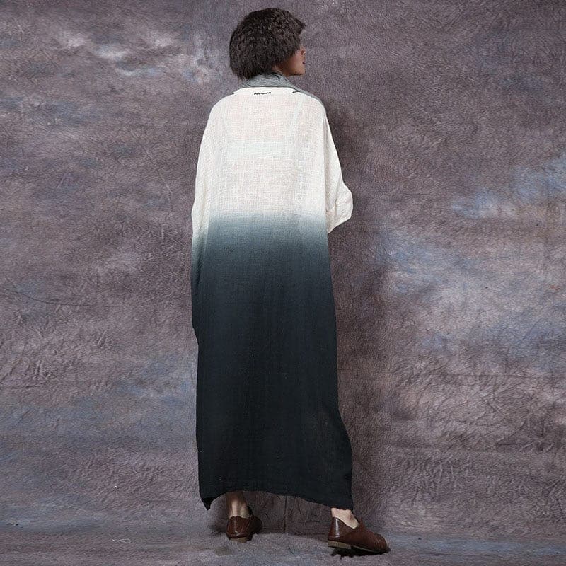 Fluid Gradient Loose Maxi Dress