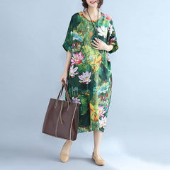 Sweet Emotion Loose Floral Midi Dress