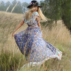 Robe fleurie Liberty Hippie Chic