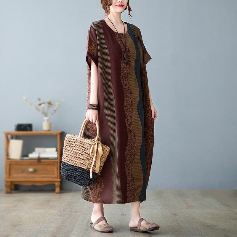 Robe mi-longue ample et oversize | Zen