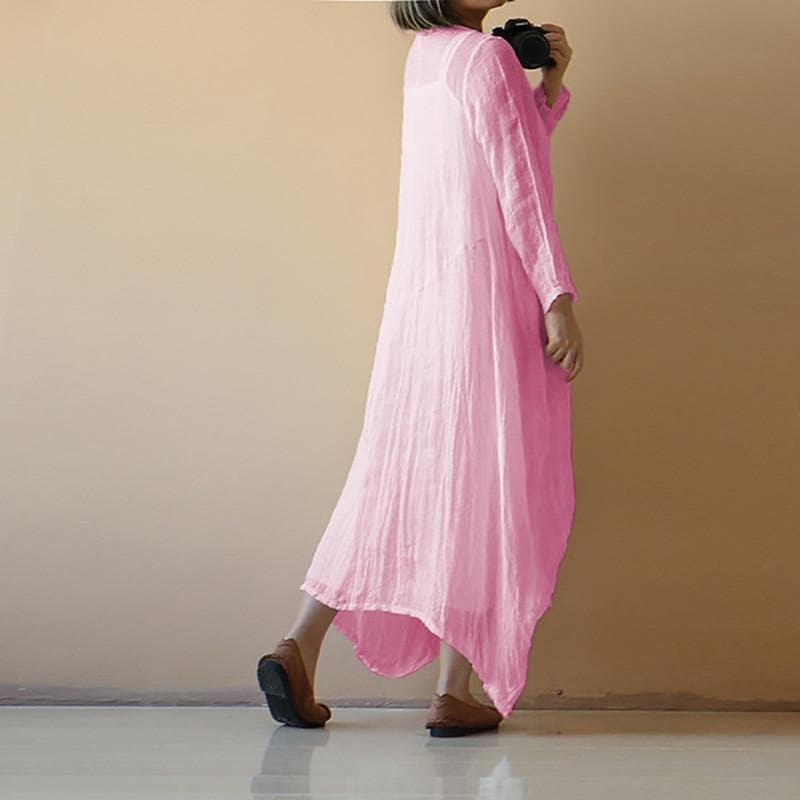 Robe mi-longue ample Pure Color Shana | Zen