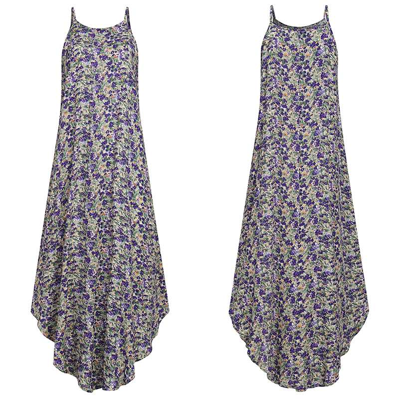 Robe d'été grande taille à imprimé floral bohème