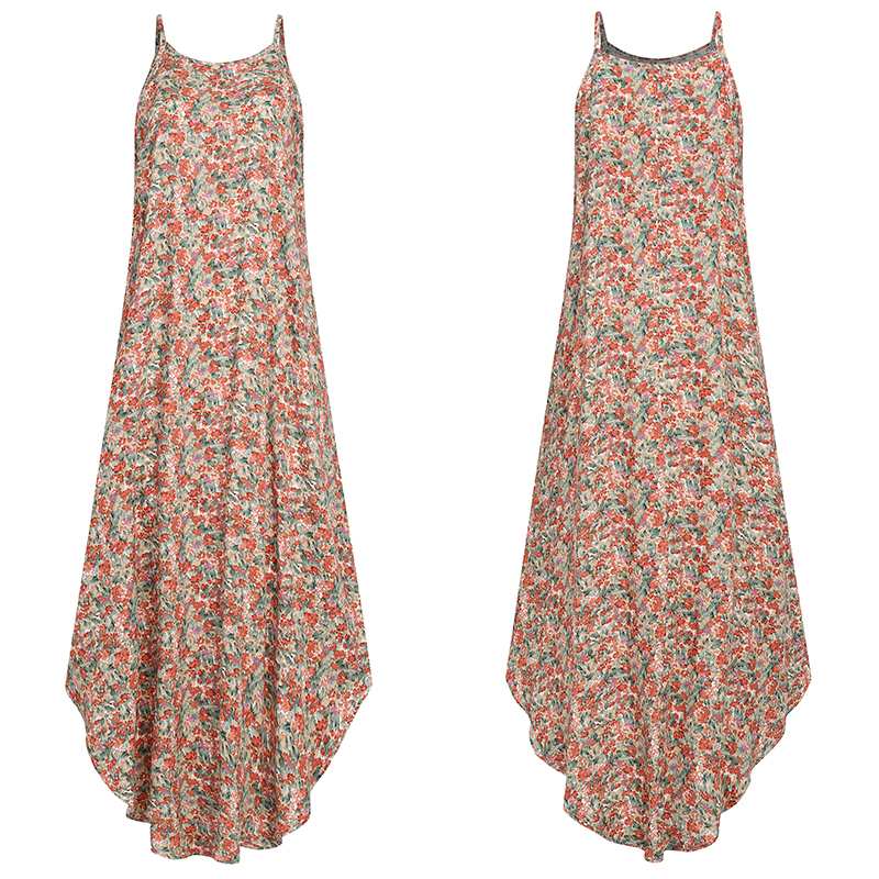 Robe d'été grande taille à imprimé floral bohème