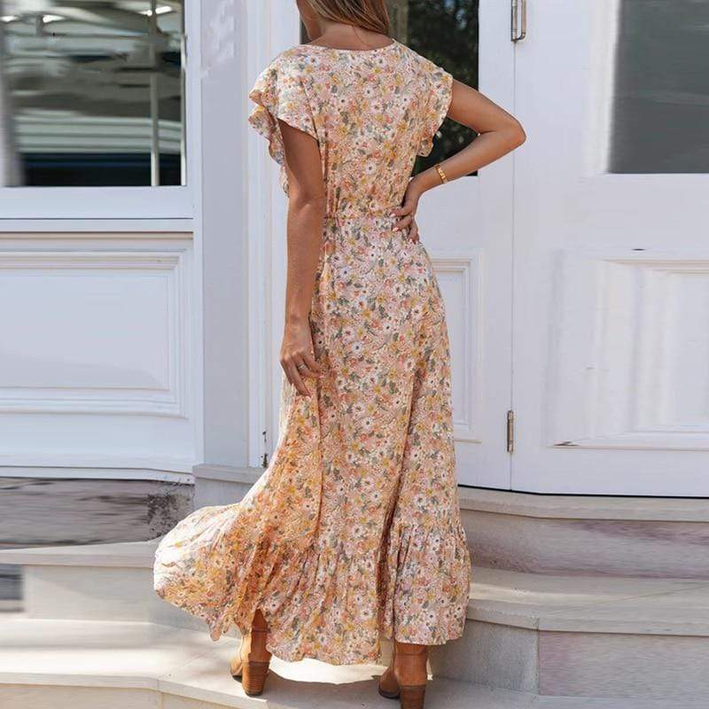 Robe longue fleurie style gitane Southern Beauty