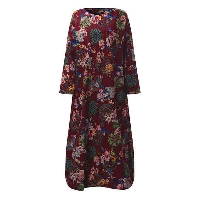 Flower Power Maxikleid