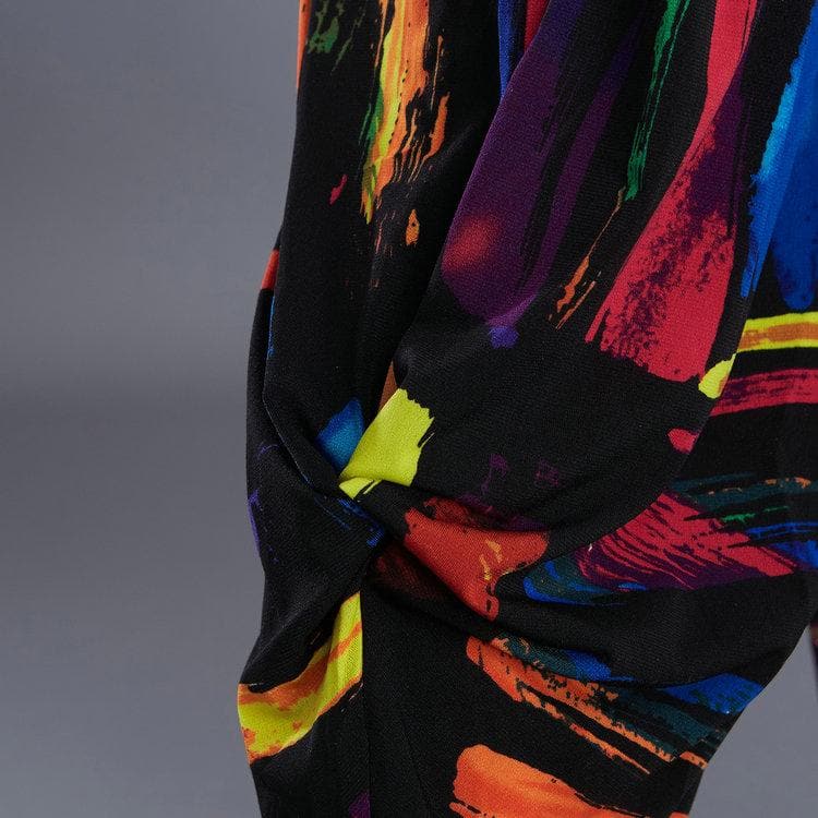 Pantalon Harem Coloré Art Abstrait