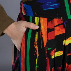 Pantalon Harem Coloré Art Abstrait