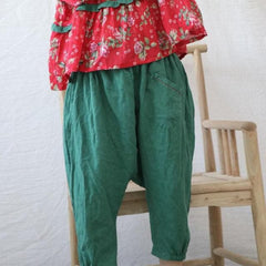 Cotton Linen Loose Harem Pants | Hippie