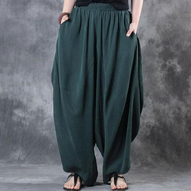 Flowy & Free Cotton Harem Pants  | Zen