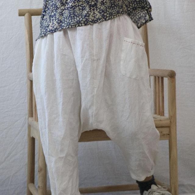 Cotton Linen Loose Harem Pants | Hippie