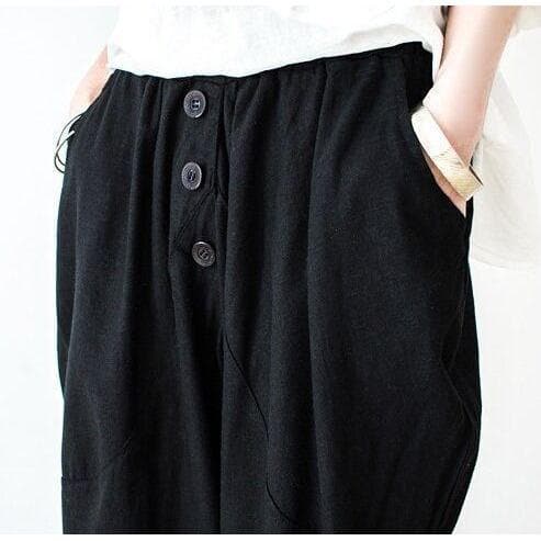 Lockere Leinenhose