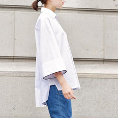 Low High Loose Cotton Shirt