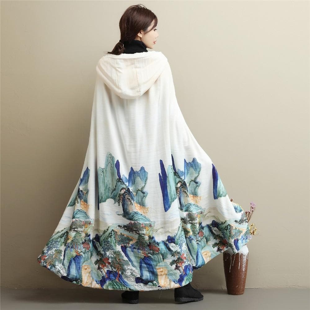 Art Inspired Hooded Cloak