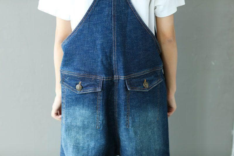 Ripped Baggy Denim Overall