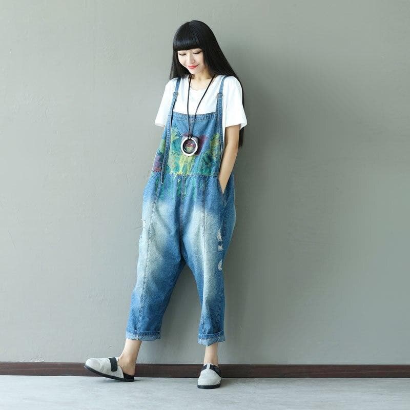 Vintage Loose Denim Overall