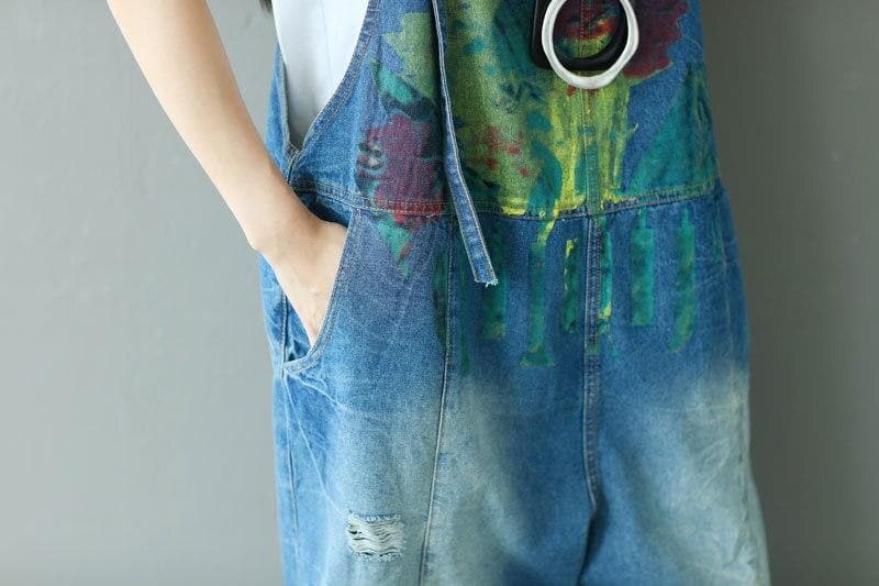 Vintage Loose Denim Overall