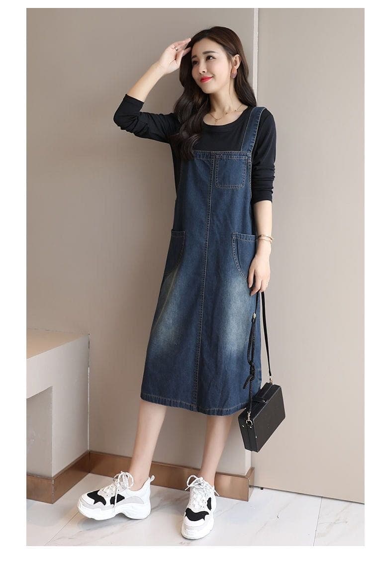 Robe salopette en jean Back At It