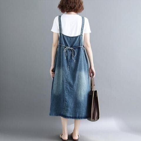 Robe salopette oversize en jean