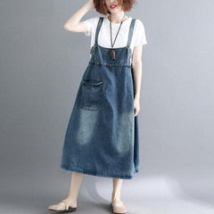 Robe salopette oversize en jean