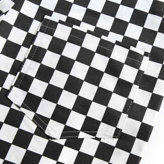 Black And White Check Vintage Overall