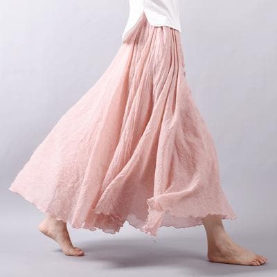 Flowy and Free Chiffon Maxi Skirt