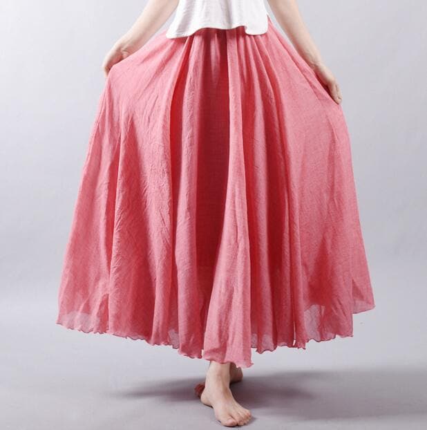 Flowy and Free Chiffon Maxi Skirt