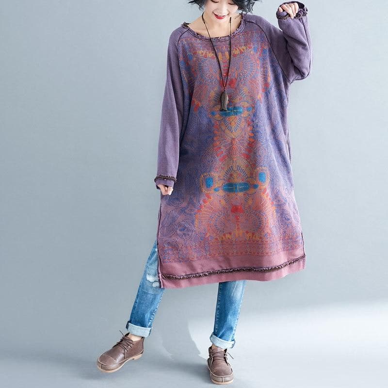 Robe pull oversize déchirée