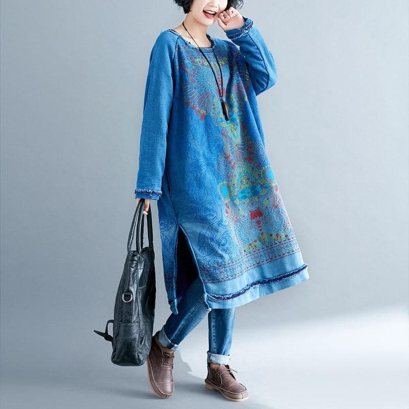 Robe pull oversize déchirée