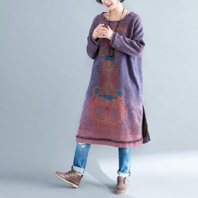 Robe pull oversize déchirée