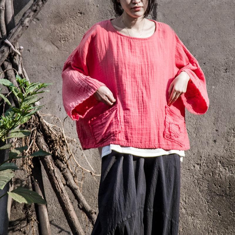 Loose Oversized Hot Pink T-Shirt | Lotus